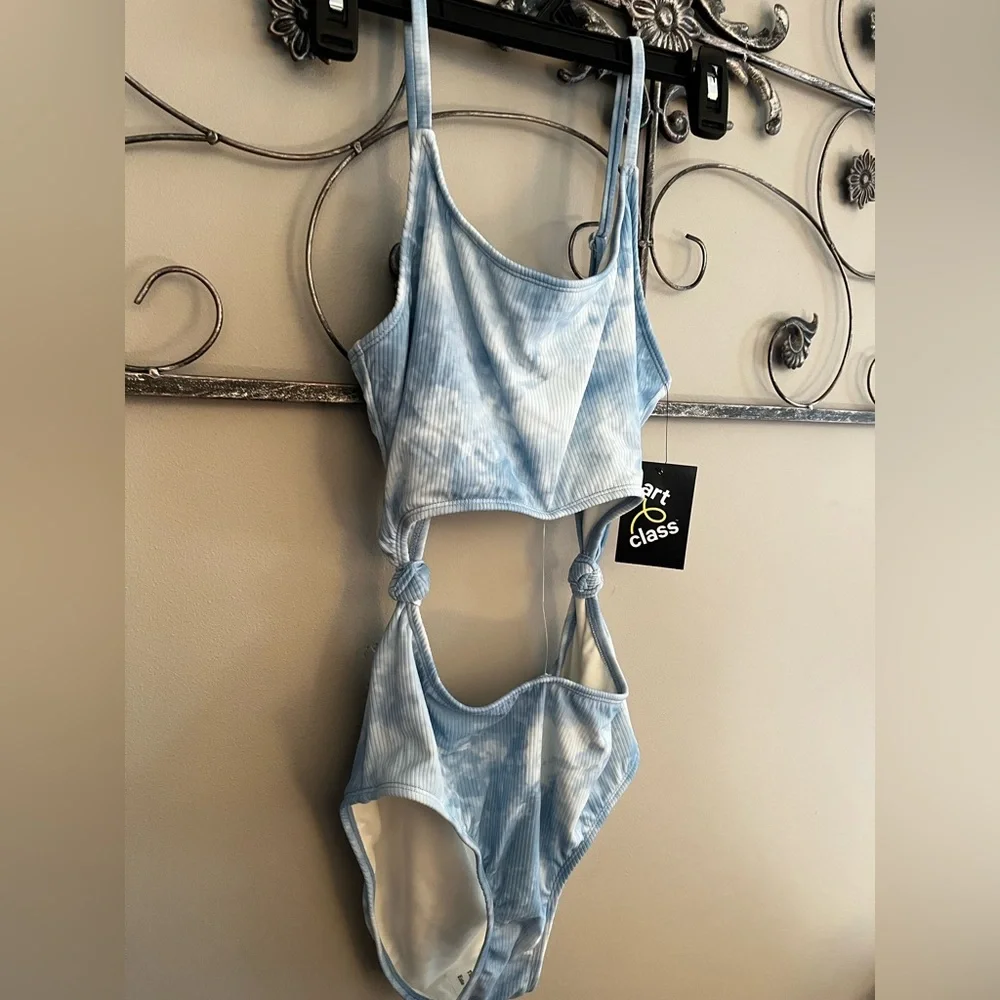 Art Class Swim Girls' Cool Tie-Dye One Piece Swimsuit XL 14/16 plus nwt